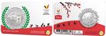 België 5 Euro 2020 Coincard Olympische Spelen Gekleurd