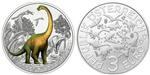 Oostenrijk 3 Euro 2021 Argentinosaurus