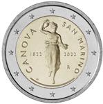 San Marino 2 Euro 2022 'Antonio Canova' UNC