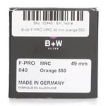 B+W F-PRO MRC 49 mm orange 550