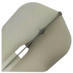 L Style Champagne Dart Flights Shape Clear Black