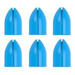 L Style Shell Lock Rings Clear Blue