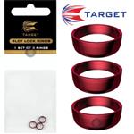 Target Slot Lock Grip Rings Red