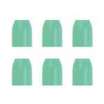 L Style Champagne Rings Caps Green (6 Stuks)