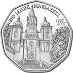 Oostenrijk 5 Euro 2007 850 Jaar Mariazell