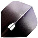 L Style Two Tone Flights L1 Black Silver