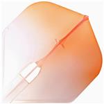 L Style Two Tone Flights L1 Clear Orange