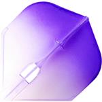 L Style Two Tone Flights L1 Clear Purple