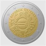 Oostenrijk 2 Euro 2012 -10 Jaar Euro-