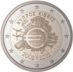 Cyprus 2 Euro 2012 -10 Jaar Euro-