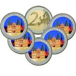 Duitsland 2 Euro 2006 Holstentor Gekleurd Serie van 5