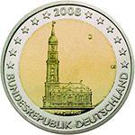 Duitsland 2 Euro 2008 Hamburg