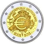 Duitsland 2 Euro 2012 -10 jaar Euro-