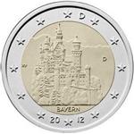Duitsland 2 Euro 2012 Neuschwanstein Beieren