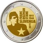 Slovenië 2 Euro 2011 Franc Rozman
