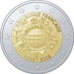 Frankrijk 2 Euro 2012 -10 jaar Euro-