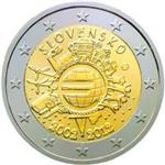 Slowakije 2 Euro 2012 -10 jaar Euro-