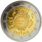 Luxemburg 2 Euro 2012 -10 jaar Euro-