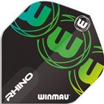 Winmau Rhino Logo Flights Green 1