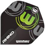 Winmau Rhino Logo Flights Green 2