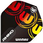 Winmau Rhino Logo FLights Orange 1