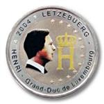 Luxemburg 2 Euro 2004 Monogram Gekleurd