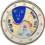 Finland 2 Euro 2006 Stemrecht Gekleurd Versie 2