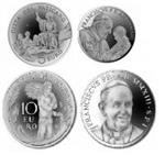 Vaticaan 5 Euro en 10 Euro 2013