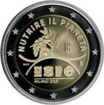Italië 2 Euro 2015 Expo Milaan