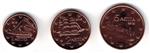Griekenland 1 cent 2015 + 2 cent 2015 + 5 cent 2015