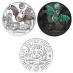 Oostenrijk 3 Euro 2016 Vleermuis