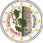 Finland 2 Euro 2016 Georg Henrik von Wright Gekleurd