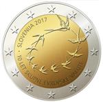 Slovenië 2 Euro 2017 10 jaar Euro in Slovenië