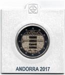 Andorra 2 Euro 2017 100 Jaar Volkslied in Munthouder