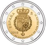 Spanje 2 euro 2018 Felipe 50 Jaar