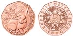 Oostenrijk 5 Euro 2018 Paashaas Koper
