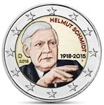 Duitsland 2 Euro 2018 Helmut Schmidt Gekleurd