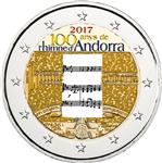 Andorra 2 Euro 2017 Volkslied Gekleurd