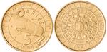San Marino 5 Euro 2018 Zodiac Ram