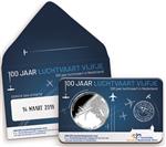 Nederland 5 Euro 2019 100 Jaar Luchtvaart vijfje Eerste dag