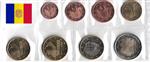 Andorra MIX set Compleet 8 Munten