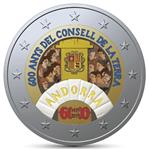 Andorra 2 Euro 2019 '600 Jr. Parlement van Andorra' Gekleurd