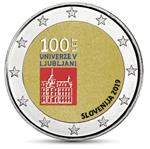 Slovenië 2 Euro 2019 Universiteit Ljubljana Gekleurd