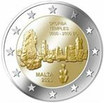 Malta 2 Euro 2020 Ta Skorba tempels met F in ster