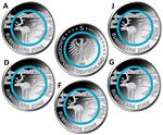 Duitsland 5 Euro 2020 Polaire Zone set van 5