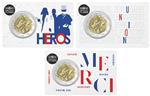 Frankrijk 2 Euro 2020 Medisch Onderzoek Coincard serie van 3