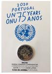 Portugal 2 Euro 2020 '75 Jaar Verenigde Naties' Coincard