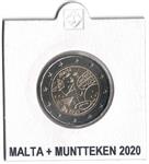Malta 2 Euro 2020 Spelletjes met Muntteken in Munthouder