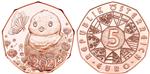 Oostenrijk 5 Euro 2021 Paaskuiken Koper