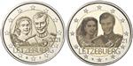 Luxemburg 2 Euro 2021 '40 Jaar Huwelijk Henri' Foto + Reliëf Variant